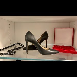 Banana Republic black stiletto pumps.